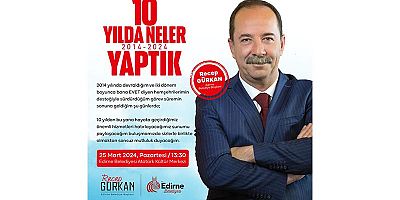 Başkan Recep Gürkan, Görev Süresi Boyunca Yaptığı Çalışmaları Anlatacak