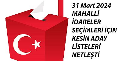 Lüleburgaz'da 31 Mart 2024 tarihinde gerçekleşecek olan Mahalli İdareler Seçimleri için kesin aday listeleri netleşti.