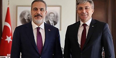 Bakan Fidan Bulgaristan ziyaretinde HÖH Genel Başkanı Karaday ile görüştü